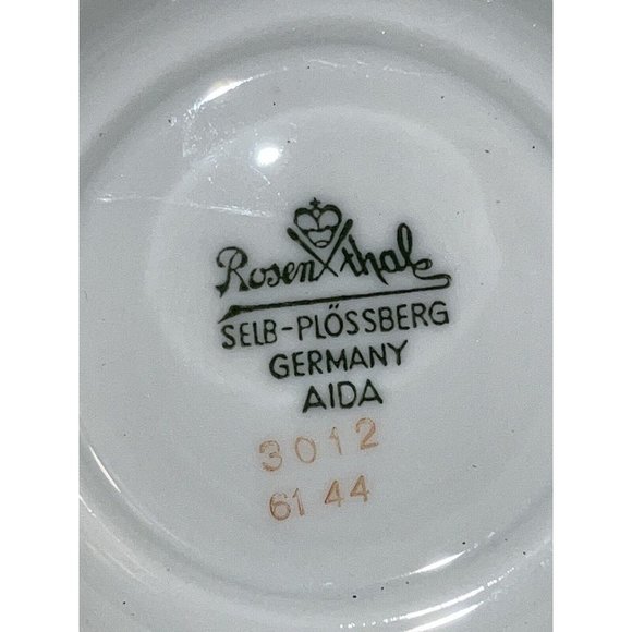 Vintage Rosenthal Aida China Petal Lane Footed Gravy Boat Bowl Made in Germany - Picture 8 of 10